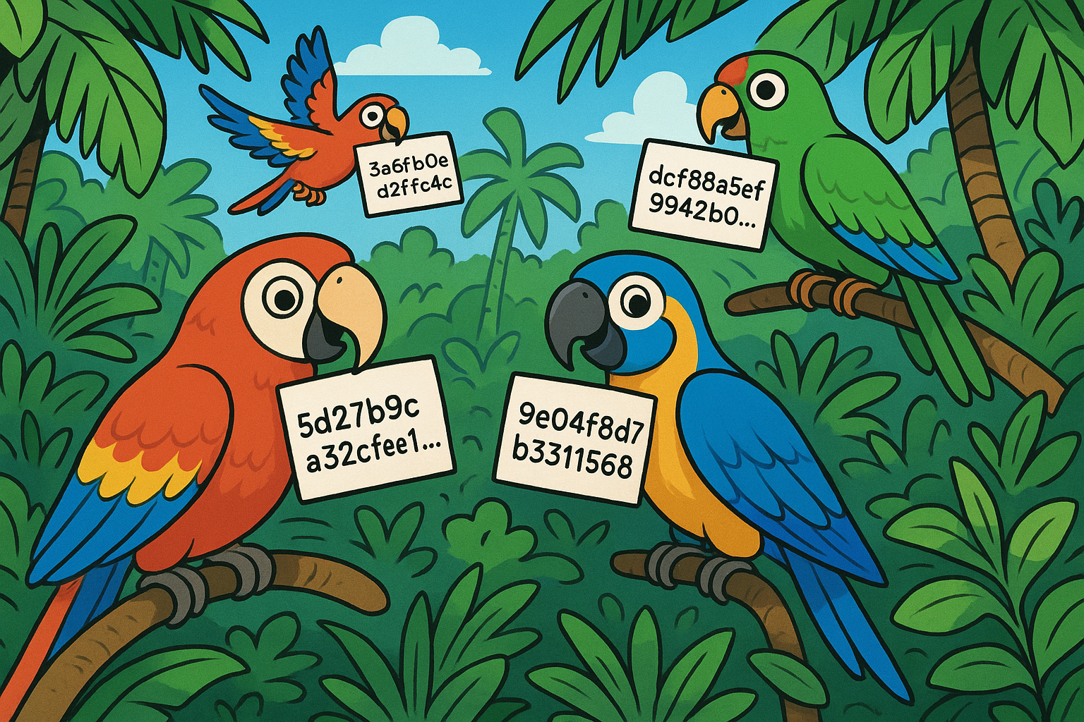 A generated image representing a digital identity or a network of connections.